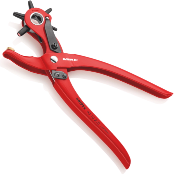 Kìm bấm lỗ Knipex 90 70 220 cho da, vải, nhựa