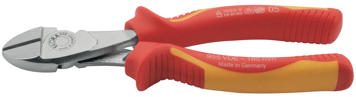 kềm cắt cạnh heavy duty cán bọc cách điện 1000V Elora