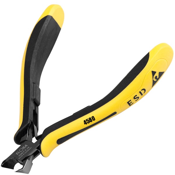 Kềm cắt linh kiện ELORA 4580 chống tĩnh điện, mũi vát lệch 27 độ