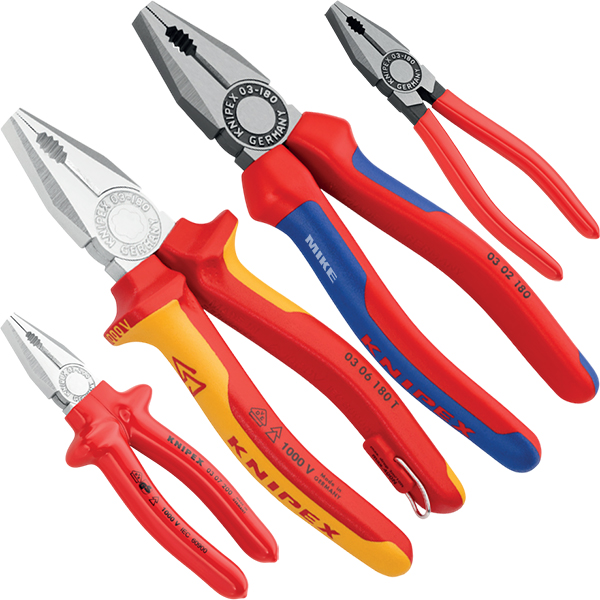 Kìm đa năng Knipex 03 gồm 20 biến thể, khác nhau cán và bề mặt