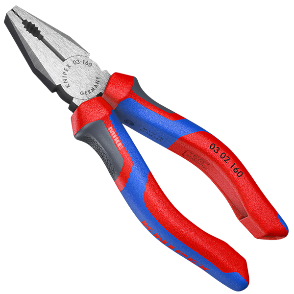 Kìm đa năng Kìm đa năng size Knipex 03 02 160160mm, cán bọc nhựa đa màu, mạ đen size 160mm, cán bọc nhựa đa màu, mạ đen