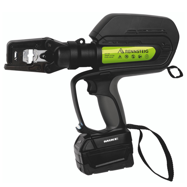 Kìm ép cos thủy lực dùng pin Rennsteig APZ 50, đầu xoay 360 độ