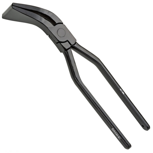 Kìm kẹp thép tấm mũi cong 45 độ ELORA 489-2, dài 280mm