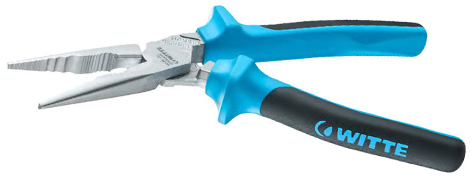 31510 Kìm mỏ nhọn mũi cong 220mm heavy duty MAXX WITTE
