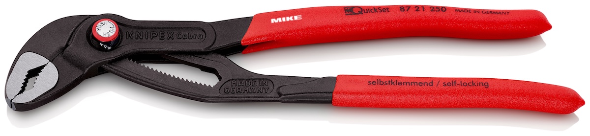 Kềm mỏ quạ Knipex Cobra QuickSet sản xuất tại Đức.