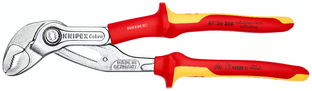 Kìm mỏ quạ cách điện Knipex 87 26 250 – Cobra VDE cách điện