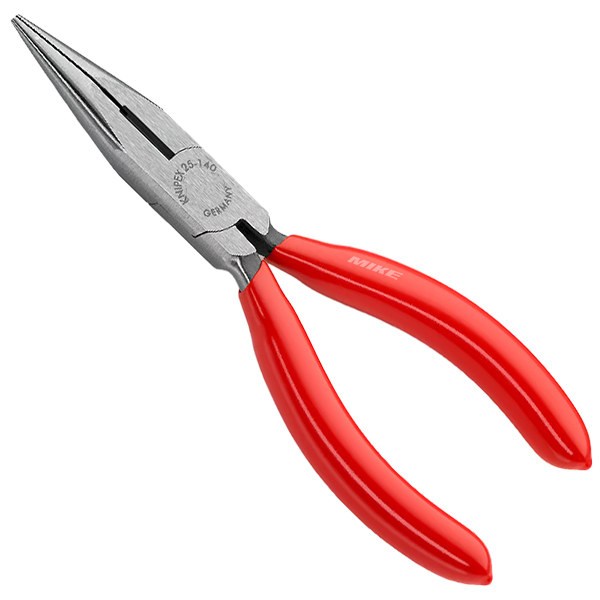 Kìm mũi nhọn Knipex  25 01 140, dài tổng 140mm, có lưỡi cắt và kẹp ở không gian hạn chế