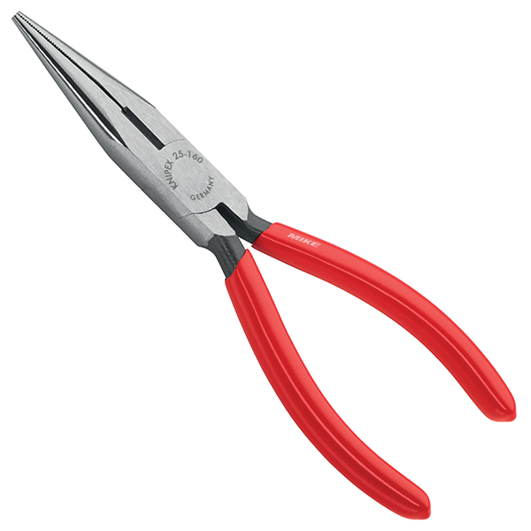 Kìm mũi nhọn Knipex  25 01 160, dài tổng 160mm, có lưỡi cắt và kẹp ở không gian hạn chế