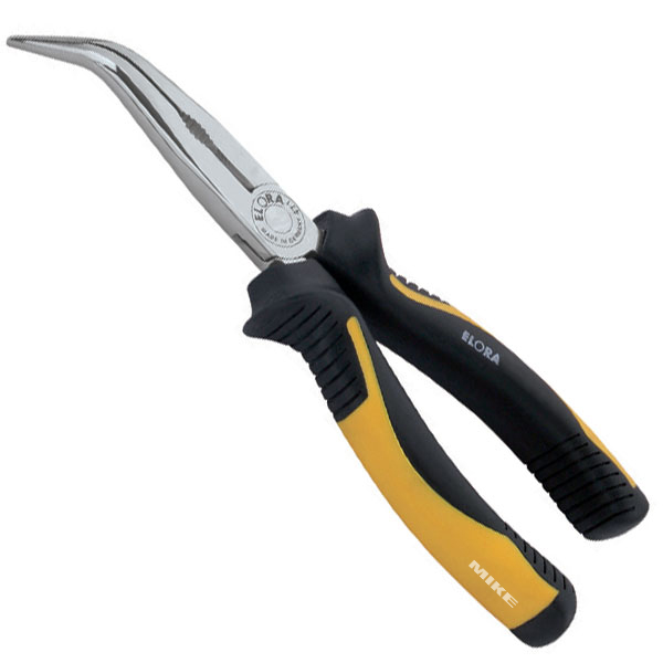 Kìm mũi nhọn đầu cong 45 độ ELORA 471-45 BI, 165 - 200mm