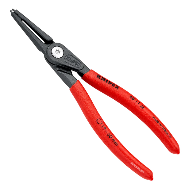 Kìm phe trong đầu thẳng Knipex 48 11 J2 cho phe Ø19-60mm