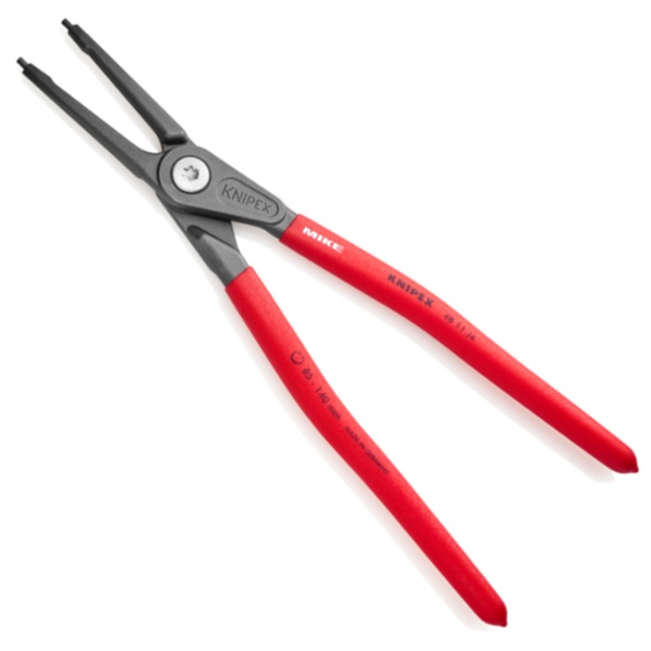 Kìm phe trong đầu thẳng Knipex 48 11 J4 cho phe Ø85–140 mm