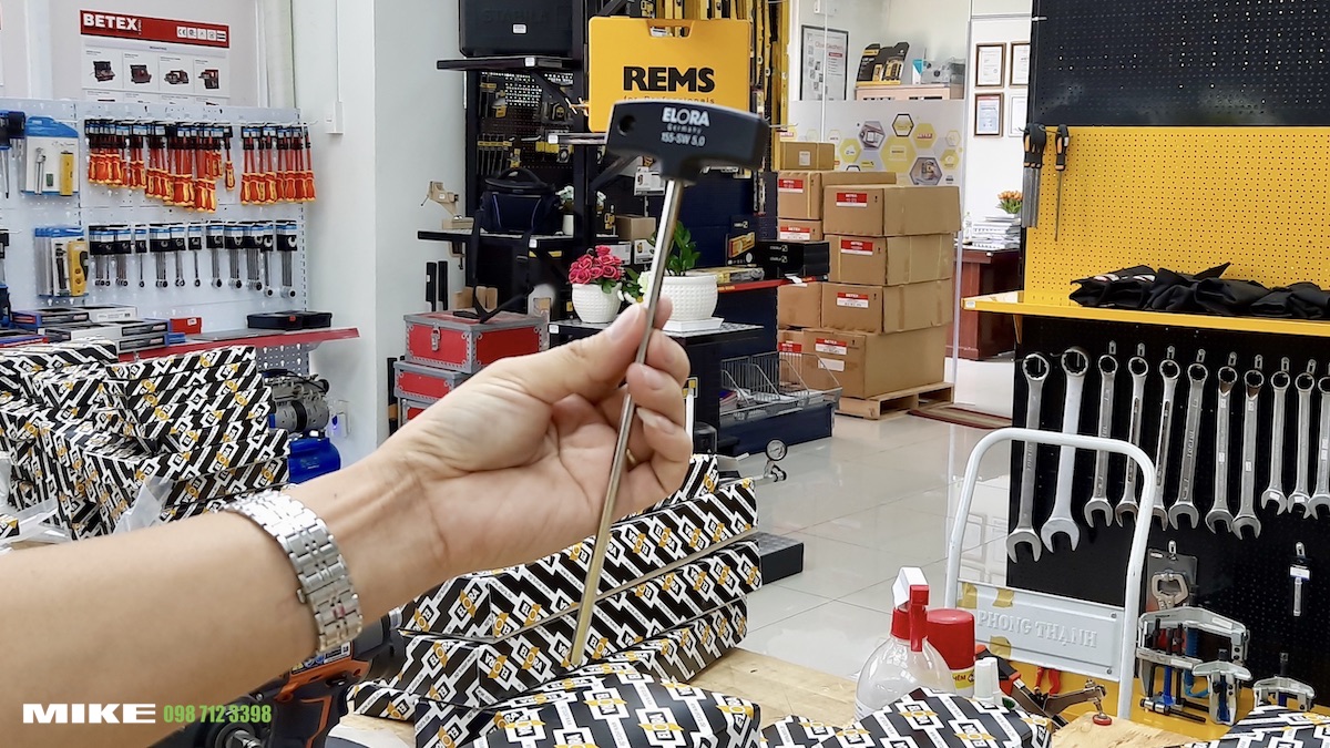 Lục lăng đầu bằng loại dài, cán chữ T