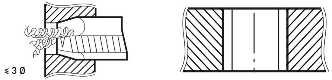 Mũi taro ren trong FERVI M001-x, M3-M10, HSS. DIN 371/B