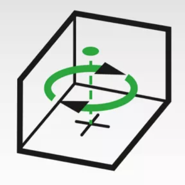 Mặt phẳng xoay theo phương ngang của máy cân bằng laser LAR 160G