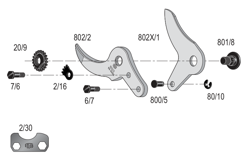 Phụ kiện máy cắt cành FELCO 802