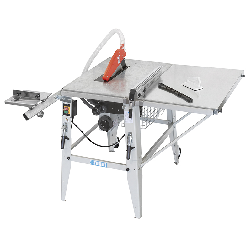 Máy cưa đĩa để bàn FERVI 0280 có diện tích bàn 800 x 550 mm