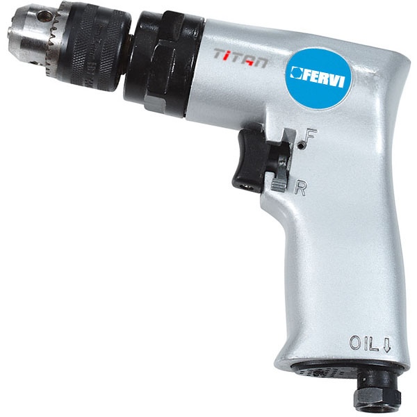 Máy khoan khí nén cầm tay FERVI 0339, tốc độ 1800 vòng/phút