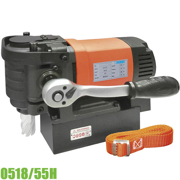 Máy khoan từ ngang 0518/55H, đường kính khoan lõi ∅55mm FERVI