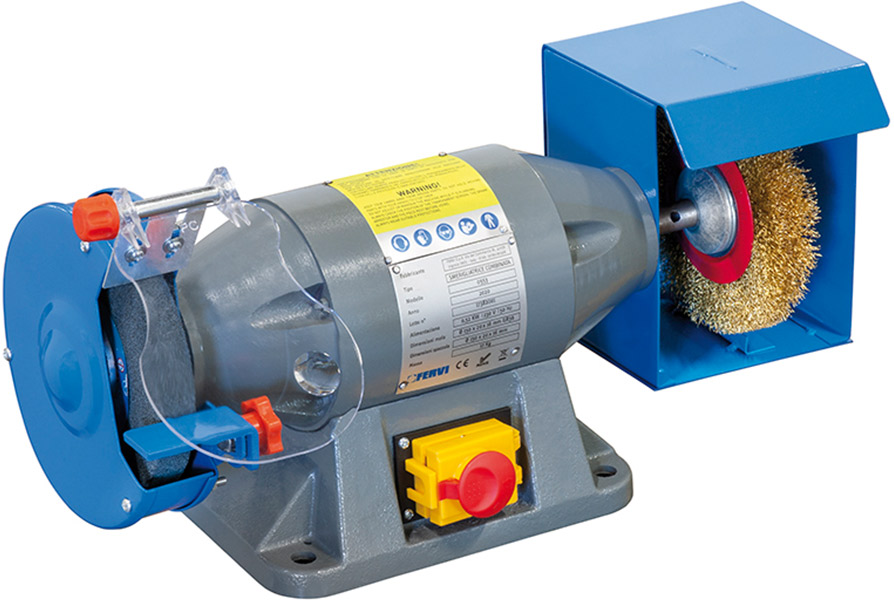 0553 Máy mài kết hợp đá và đĩa cước, đường kính Ø150mm Fervi