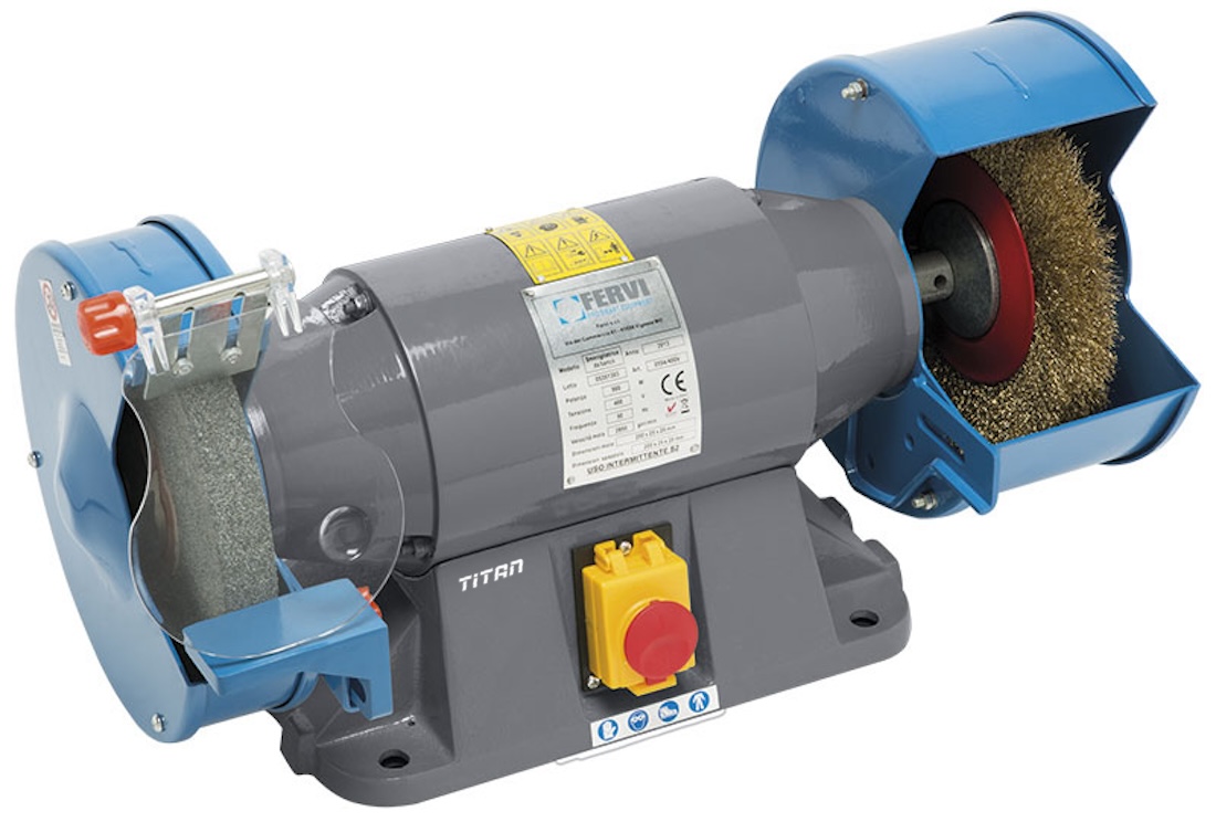 Máy mài kết hợp đá và chổi cước FERVI 0554