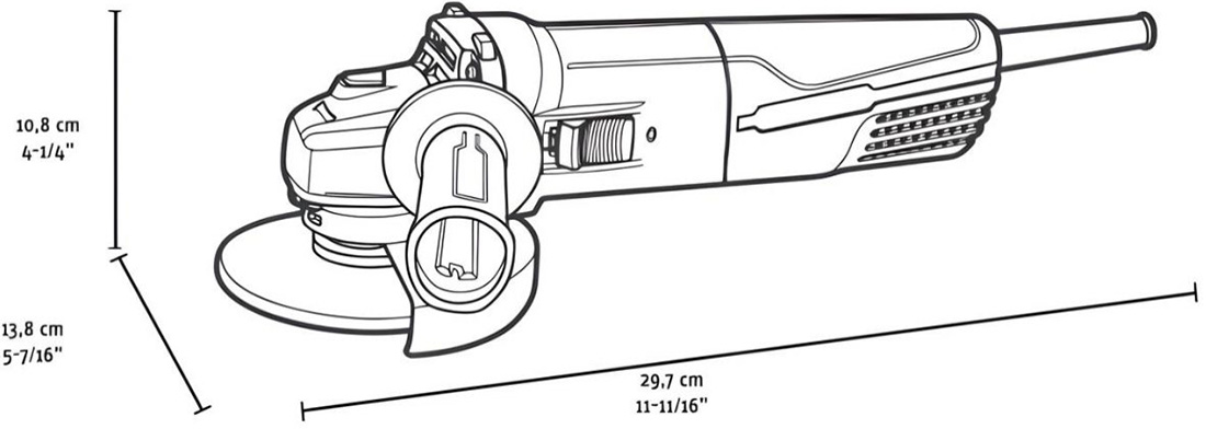 Máy mài góc FFAG08603A-125K, chạy điện, đường kính đá 125mm