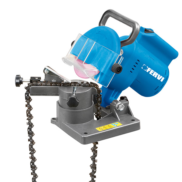Máy mài lưỡi cưa xích FERVI 0502 chạy điện công suất 250W