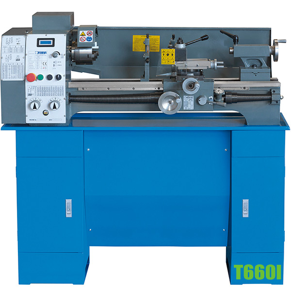 Máy tiện vạn năng T660I mâm cặp ∅125mm, độ dài phôi max 660mm Fervi