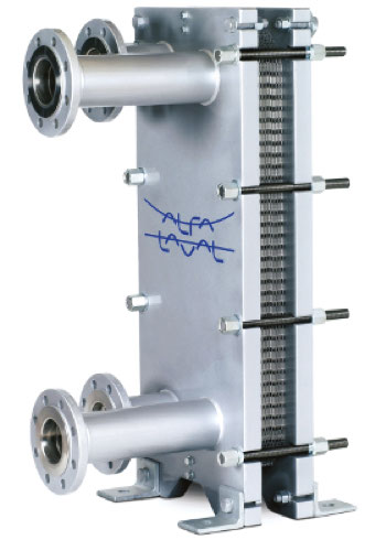 Bộ tải nhiệt dạng ống của Alfa Laval, xiết ốc Alkitronic