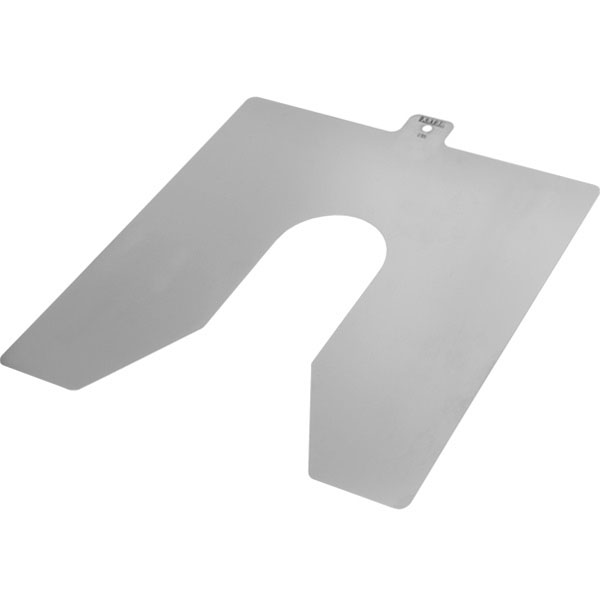 Shim inox size E khổ 200x200mm, size bulong M52, cân chỉnh chân máy