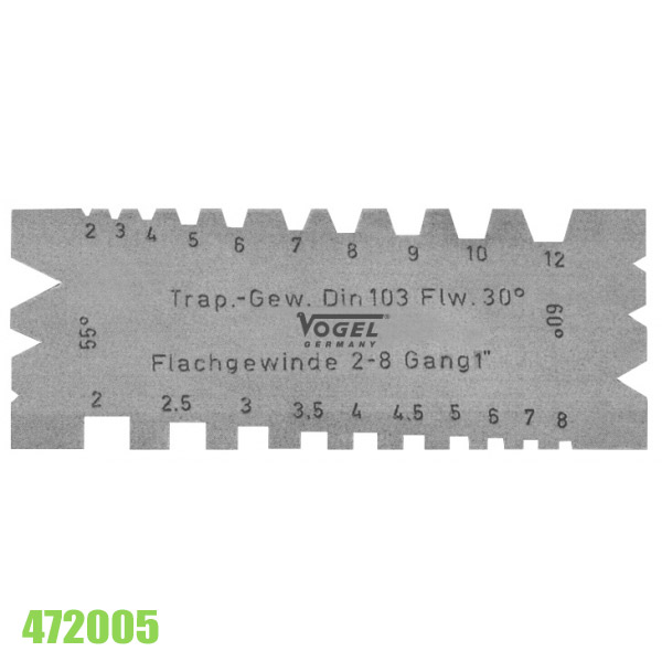 Dưỡng đo ren vuông và ren hình thang Vogel Germany 472005