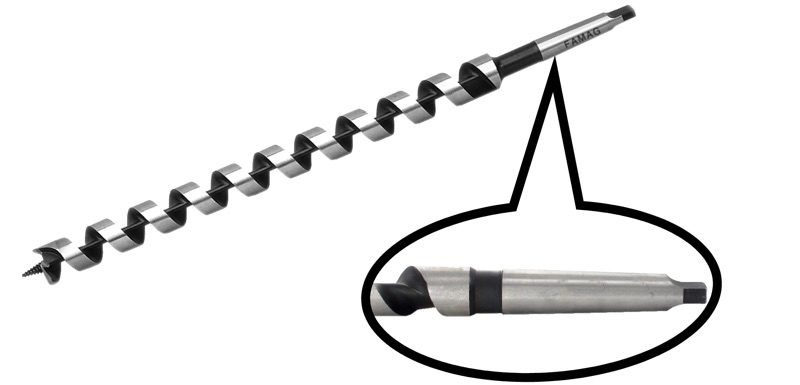 1492 mũi khoan gỗ chuôi côn auger bit morse cone