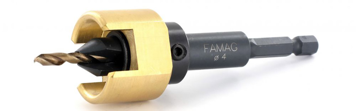 mũi khoan gỗ với điểm dừng độ sâu