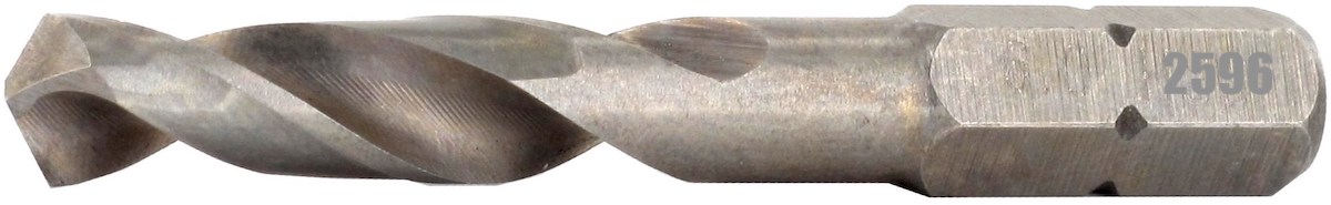 2596 Mũi khoan thép Ø3-10mm. HSS-G, loại ngắn từ 38-54mm, chuôi lục giác