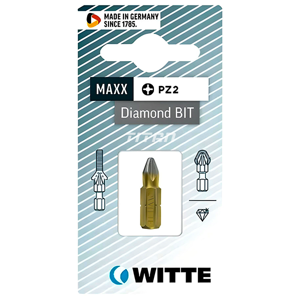 Mũi hoa thị PZ WITTE 26637, mũi phủ kim cương, thân phủ tintan