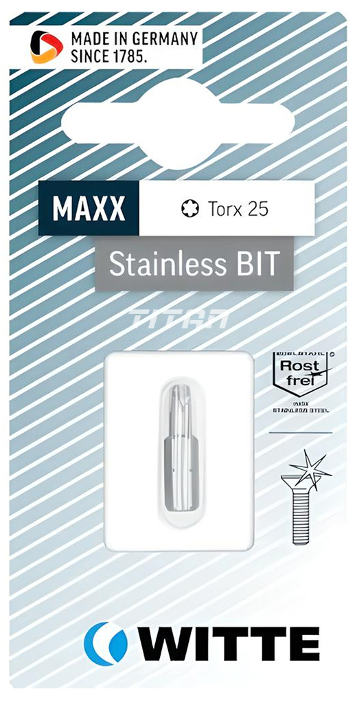 Mũi vặn vít inox đầu sao TORX WITTE 26531. Germany