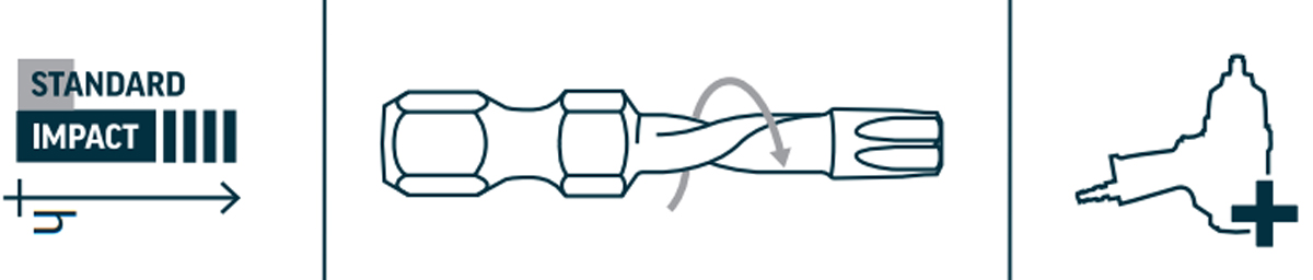 Maxx-Impact-Bits-lenght-38mm-1-4-inch-impact-screwdrivers-WITTE-Germany