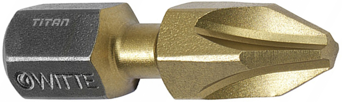 Vỉ 2 mũi văn vít bake PH phủ TiN WITTE 2679 - Germany