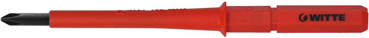 468010 Mũi vít cách điện 1000V dẹt và bake cho tua vít lực WITTE