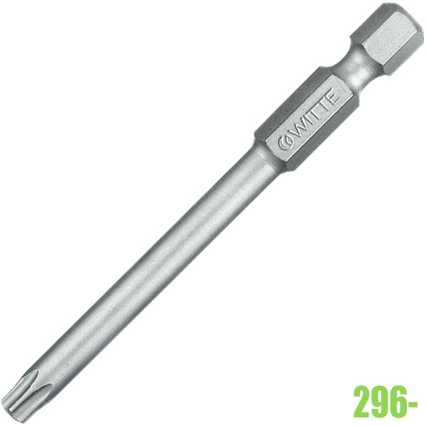 Mũi vít sao Torx 296, loại dài 70-150mm từ T10-T40 chuôi 1/4 inch WITTE