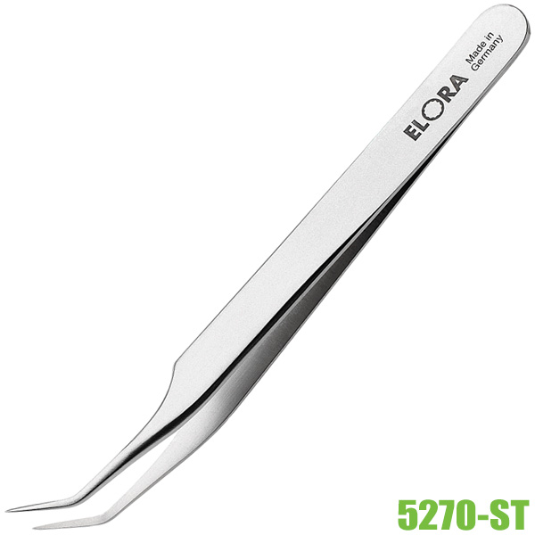 Nhíp ELORA 5270-ST mũi nhọn bẻ cong 45 độ, gắp linh kiện