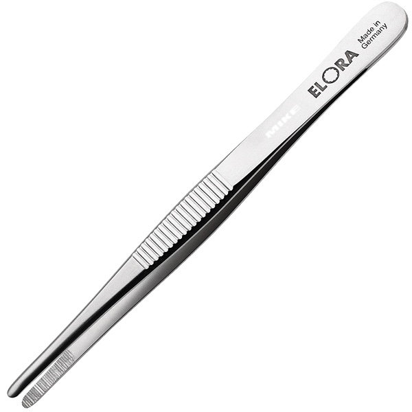 Nhíp gắp linh kiện ELORA 5140-ST đầu thẳng, mũi tròn có răng cưa