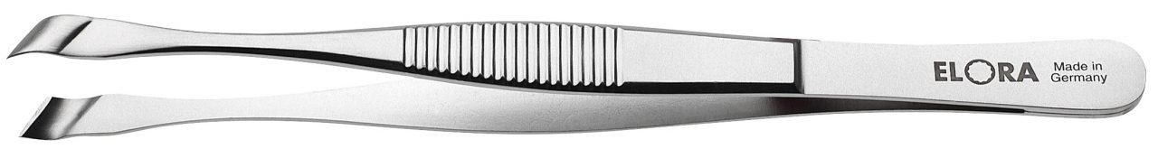 5130-ST nhíp mũi vát xéo qua trái khoét lõm Ø5mm để gắp linh kiện