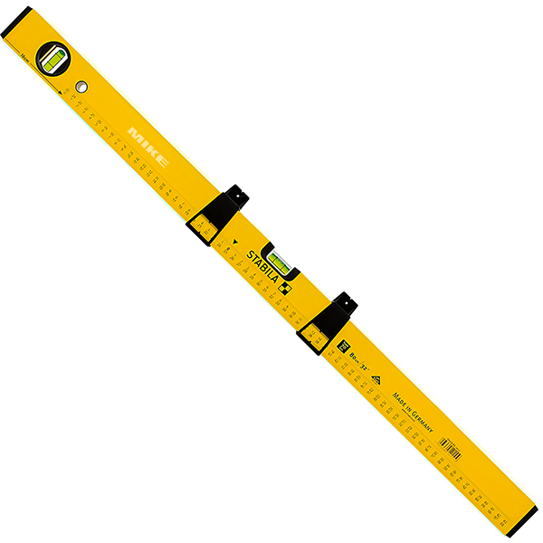 Nivo có vạch chia 70MAS, dài 80cm, 2 bọt thủy. STABILA 14111