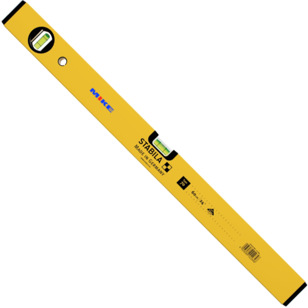 Thước nivo Stabila 70, khung hợp kim nhôm trơn, sơn chống bẩn
