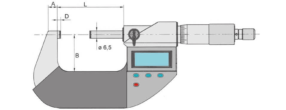 Bản vẽ panme điện tử 23013 Vogel Germany