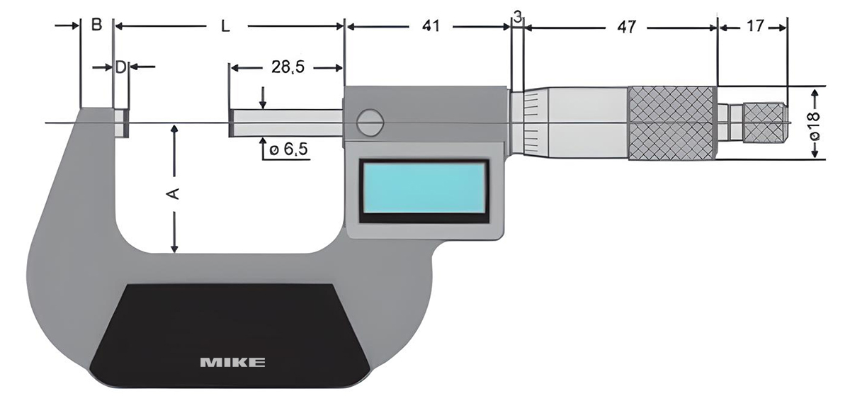 Panme điện tử đo ngoài Vogel Germany 23108-, thang đo 0-75mm