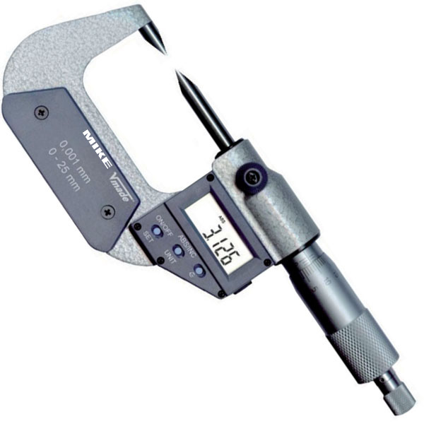 Panme điện tử đo ngoài 2329x1, ngàm nhọn, thang đo từ 0-25mm