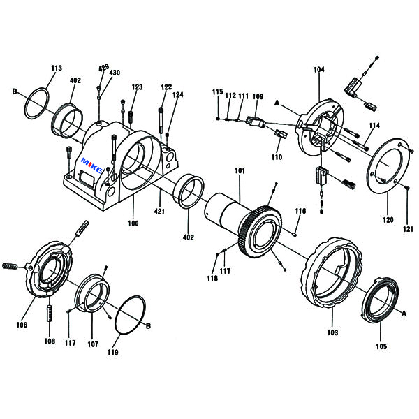 Phụ kiện cho máy tiện ren MCC800. MCC Sản xuất tại Nhật