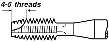 Mũi taro ren máy M3 x 0.5 phủ Titan, đai xanh