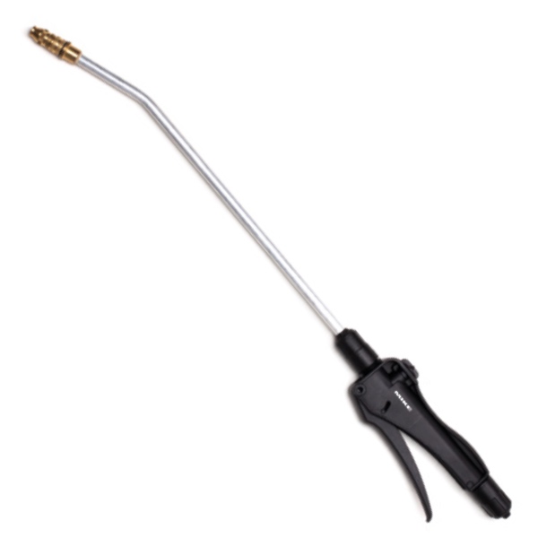 Tay phun nhôm đầu béc đồng cong 45 độ, tay cầm nhựa